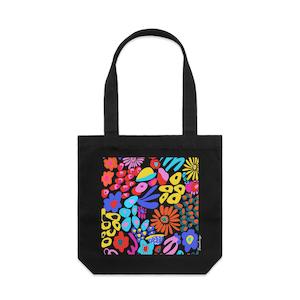 Rainbow Garden artwork tote bag