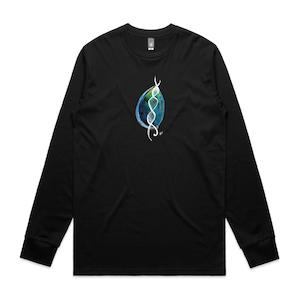 Mens Long Sleeve T Shirts: NZ DNA Paua long sleeve t shirt