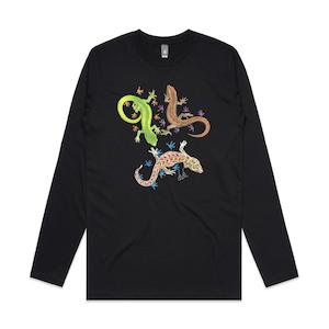 Geckos Only Leave Footprints long sleeve t shirt