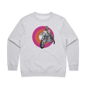 Womens Sweatshirts: Scarlet Fury crew