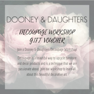 Decoupage Workshop Gift Voucher