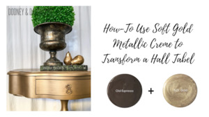 How-To Use Soft Gold Metallic Creme