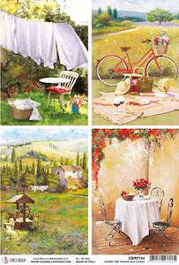 A4 Rice Paper - Under the Tuscan Sun Cards