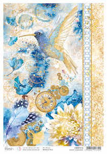 A4 Rice Paper - Radiant Hummingbird