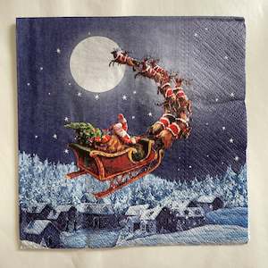 Paint: Napkin - Christmas Sleigh