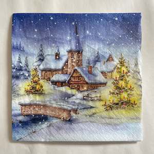 Napkin - Christmas Village