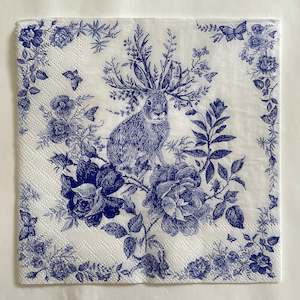 Napkin - Fairytale Hare Blue