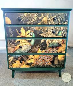 Botanical Peacock Drawers