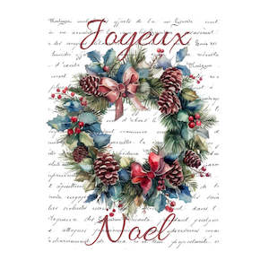 Christmas Transfer - Joyeux Noel - AVAILABLE FOR PRE-ORDER