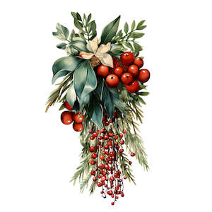 Christmas Transfer - Festive Garland