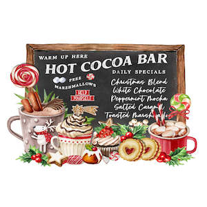 Paint: Christmas Transfer - Hot Cocoa Bar - AVAILABLE FOR PRE-ORDER