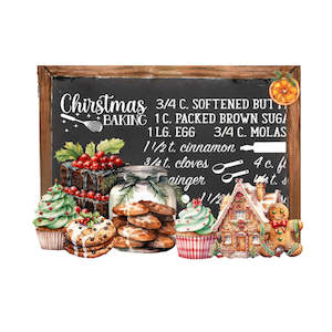 Christmas Transfers - Christmas Baking - AVAILABLE FOR PRE-ORDER