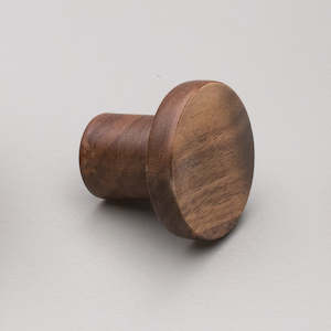 Wooden Circum Knob - Walnut Lacquered