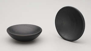 Bowl Knob 65mm diameter - Ash Black Stain