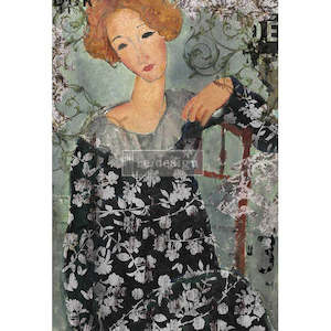 A1 Rice Paper - Whimsical Lady