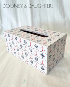 Anchors Rectangle Tissue Box