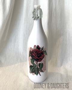 Paint: Vintage Floral Three Glass Bottle