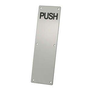 Hardware: Push Plate Embossed PP2