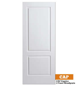 Mdf Doors: Moulded Panel Woodgrain Caprice (2 Panel Woodgrain) - Solid Core