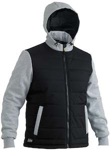 Clothing wholesaling: BJ6944 Bisley Flex & Move™ Contrast Puffer Fleece Hoodie