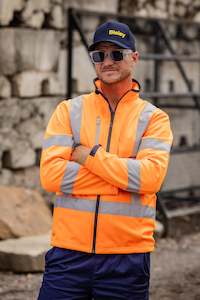 BJ6058T Bisley Taped Hi Vis Soft Shell Jacket