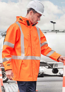 ZJ620 Syzmik Mens TTMC-W23 Hi Vis X Back Heavy Duty Waterproof Jacket