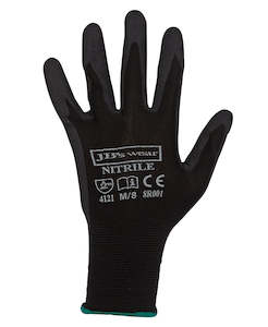 8R001 JB's BLACK NITRILE BREATHABLE GLOVES (12 PK)