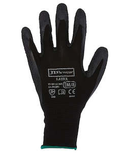 8R003 JB's BLACK LATEX GLOVES (12 PK)