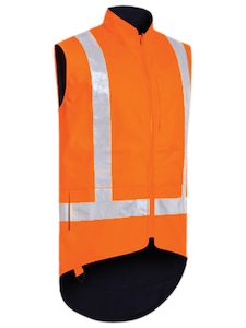 Clothing wholesaling: BV0344T Bisley TTMC-W Taped Hi Vis Lined Vest