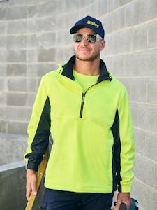 BK6571 Bisley Hi Vis Liquid Repellent Fleece Hoodie