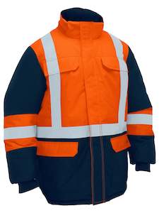 BJ6454HT Bisley H Taped Hi Vis Freezer Hooded Jacket