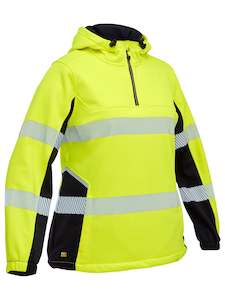 Clothing wholesaling: BKL6571T Bisley Womens Flex & Move Hi Vis Taped Liquid Repellent Fleece Hoodie