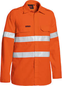 Clothing wholesaling: BS8238T Bisley Tencate Tecasafe Plus 480 Taped Hi Vis Lightweight FR Vented Long Sleeve Shirt