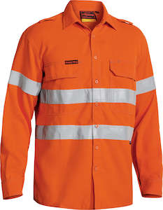 Clothing wholesaling: BS8097T Bisley Tencate Tecasafe Plus 580 Taped Hi Vis Lightweight FR Vented Long Sleeve Shirt