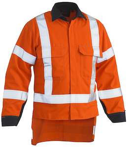 BS8349XT TBisley Tencate Tecasafe Plus 700 X Taped Hi Vis TTMC-W FR Vented Long Sleeve Shirt