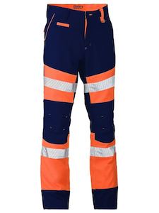 Clothing wholesaling: BP6412T Bisley Taped Biomotion Contrast Hi Vis Pant