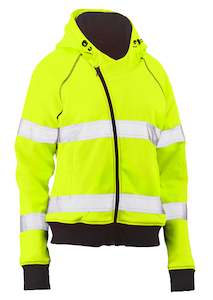 BKL6819T Bisley Womens Taped Hi Vis Fleece Hoodie