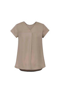 RB967LS Women's Kayla V-Neck Pleat Blouse - Clearance