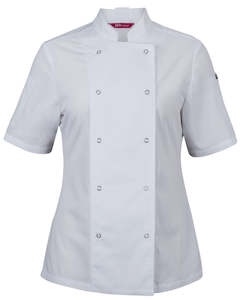 5CJS1 JB's Ladies S/S Snap Button Chef Jacket