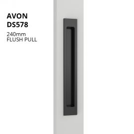 Building supplies wholesaling: DS578 240mm Flush Pull Handle