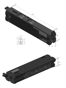 DR2220/04 Double Wheel Door Roller