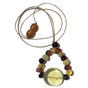 Nursing necklace - Multi & Lemon