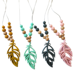 Nursery stock - wholesale: Baby safe feather necklace