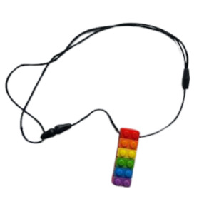 Nursery stock - wholesale: Sensory necklace - Rainbow Lego