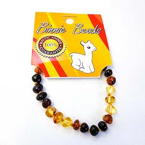 Adults Amber bracelet - Rainbow