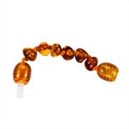 Amber extension - Cognac (screw clasp)