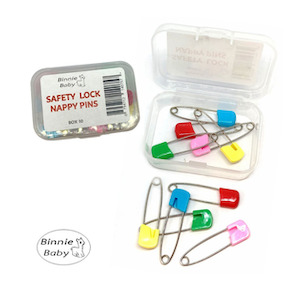 Nursery stock - wholesale: Nappy safety pins (10 pack)