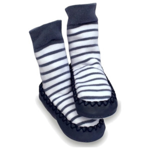 Nursery stock - wholesale: Nautical Stripe Designer Mocc Ons