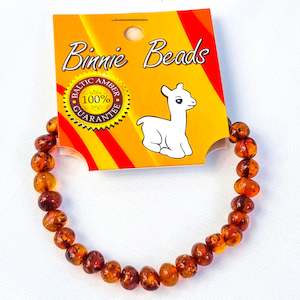 Nursery stock - wholesale: Baby amber bracelet - Cognac