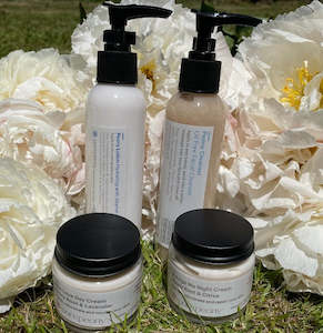 Flower growing: Day and Night Bundle with Peony Cleanser and Lotion